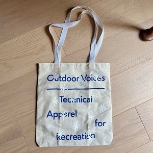Outdoor Voices Limited Edition Holiday Snowflake Tote